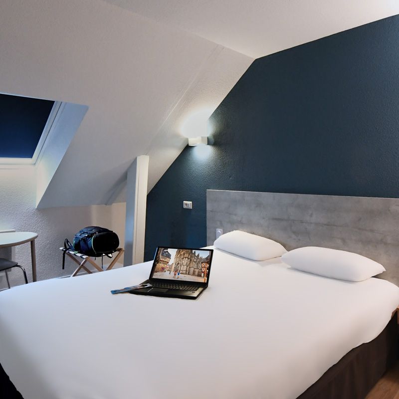 Chambres de l'hôtel Ibis BUdget Vannes PLoeren