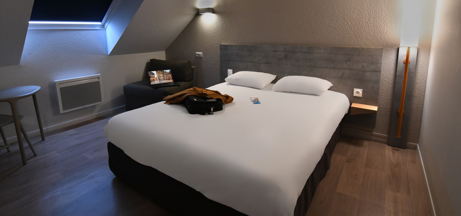 Chambre double de l'hôtel Ibis Budget Vannes